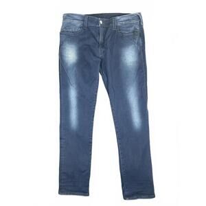 True Religion Geno No Flap Relaxed Slim Blue Denim Men's Jeans - Size 42 (40x34)